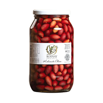 Olives Kalamata Premium Organic 2 litre Jar-Grocery-Rosnay Organic-Sovereign Foods-Australian Grown Bulk Foods