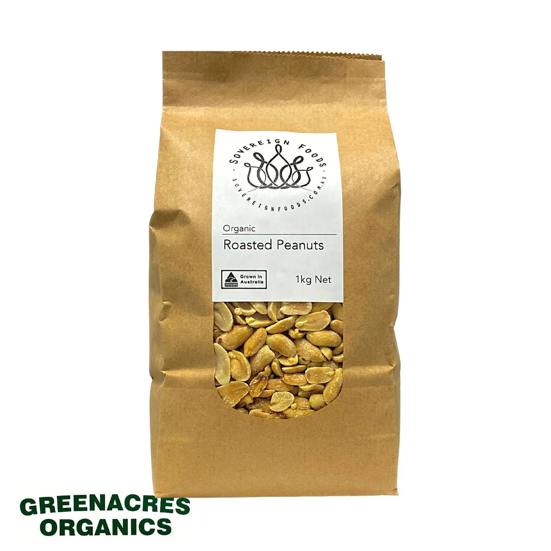 Peanuts Roasted Unsalted Organic 1kg