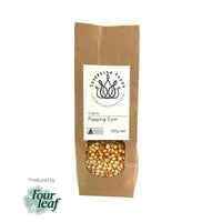 Popping Corn Organic 500g-Pulse & Grain-Four Leaf Milling-Sovereign Foods-Australian Grown-Bulk Foods