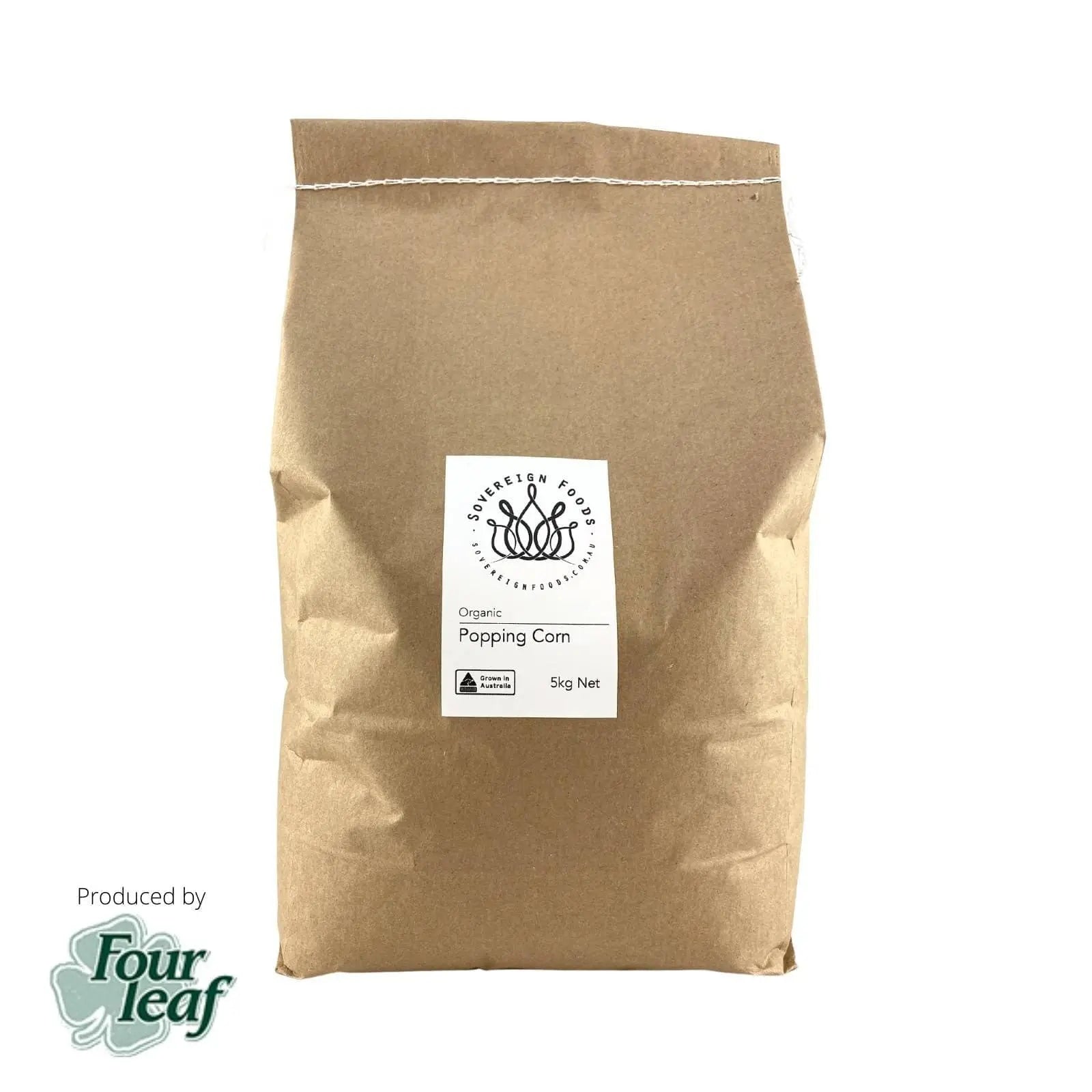 Organic Australian Popping Corn 5kg | Four Leaf Milling