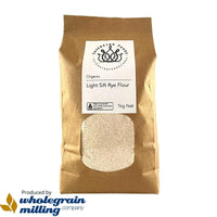 Rye Flour Light Sift Stoneground Organic 1kg.