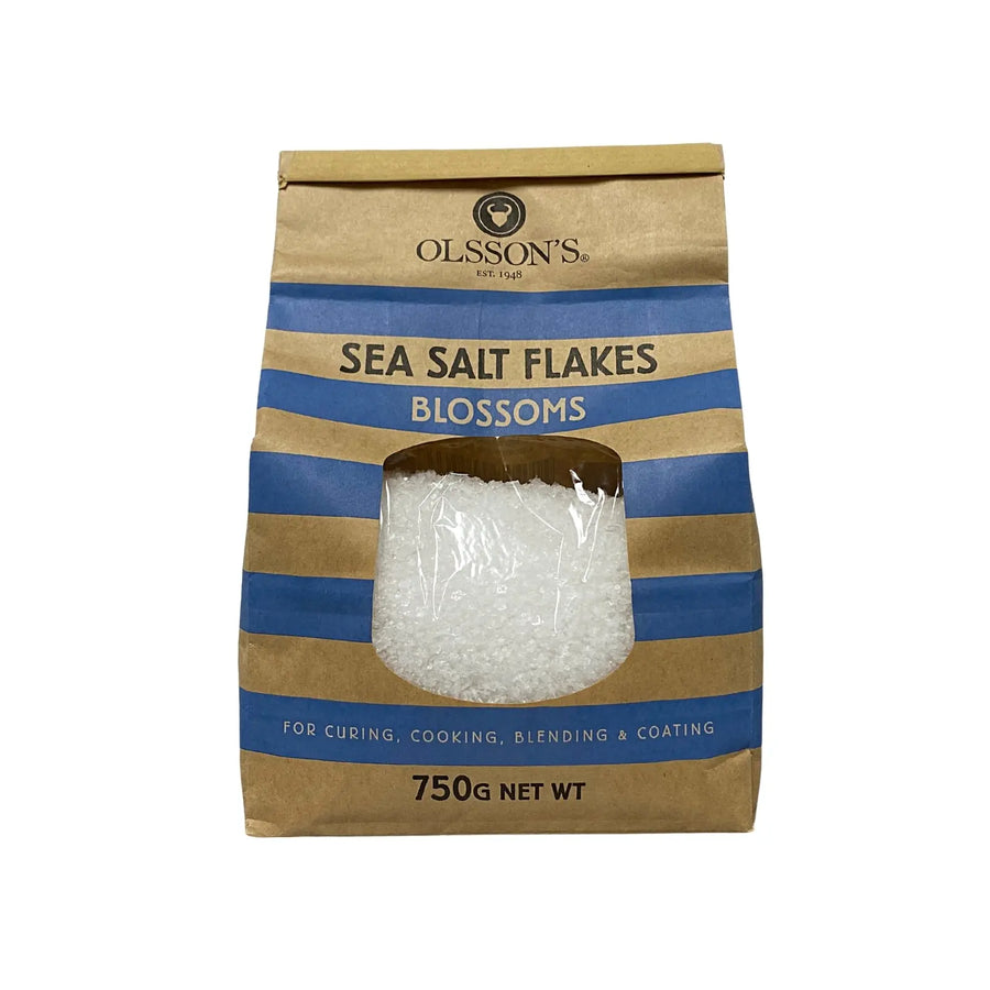Salt Blossom Flakes 750g-Grocery-Olsson's Pacific-Sovereign Foods-Salt-Australian Produced-Australian Bulk Foods