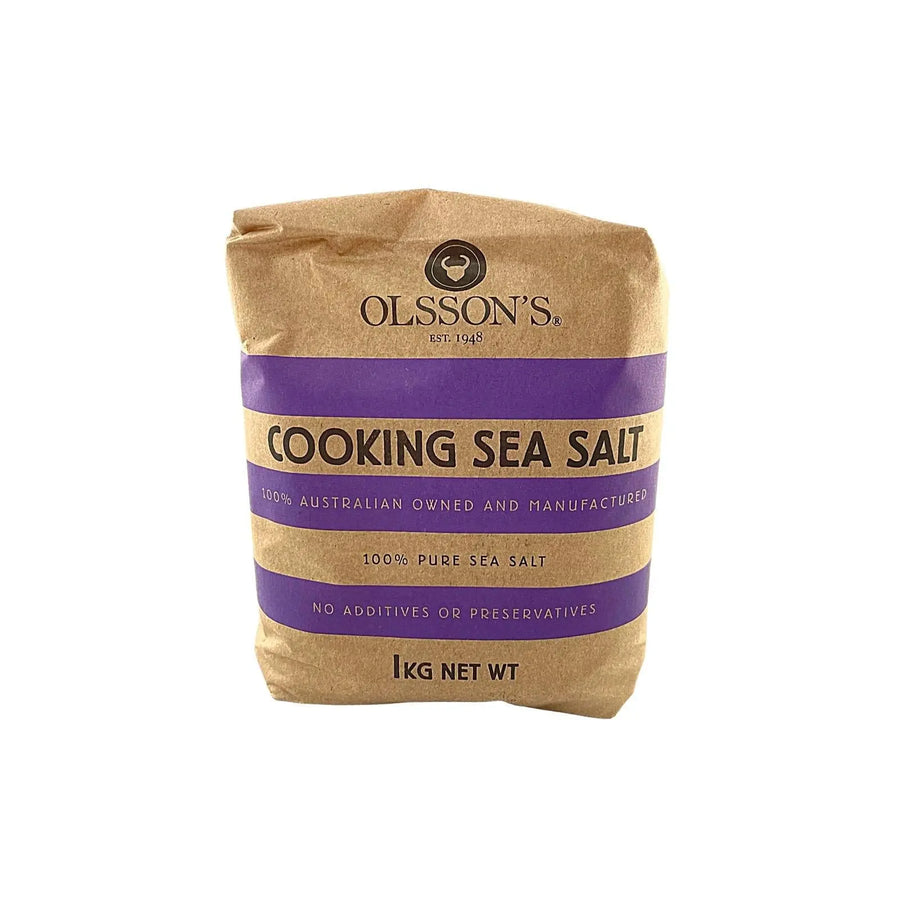 Sea Salt Cooking 1kg-Grocery-Olsson's Pacific-Sovereign Foods-Salt-Australian Produced-Australian Bulk Foods