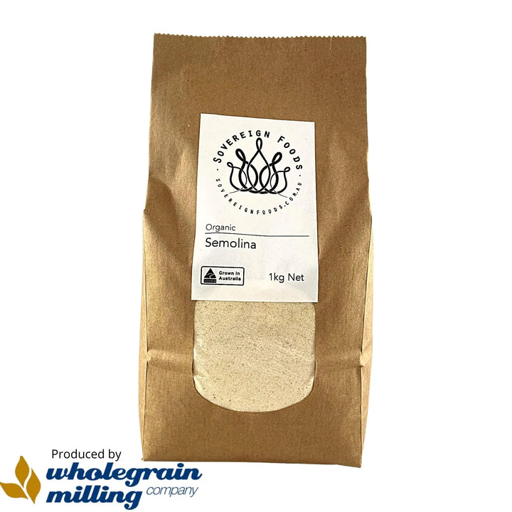 Semolina-Organic-Wholegrain Milling-Sovereign Foods-Australian Grown