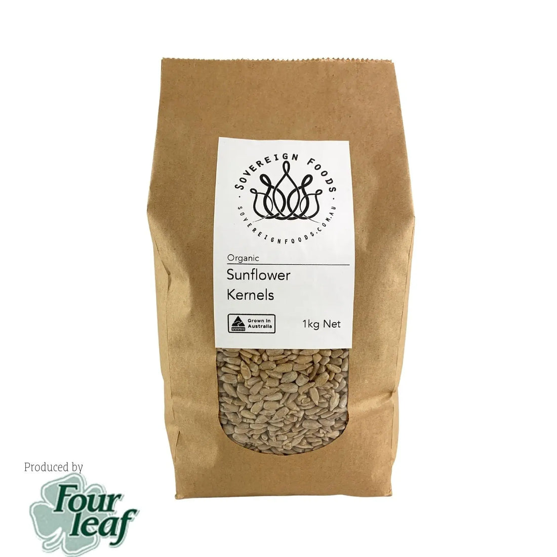 Sunflower Kernels Organic 1kg-Nuts & Seeds-Four Leaf Milling-Sovereign Foods-Australian Grown-Bulk Foods