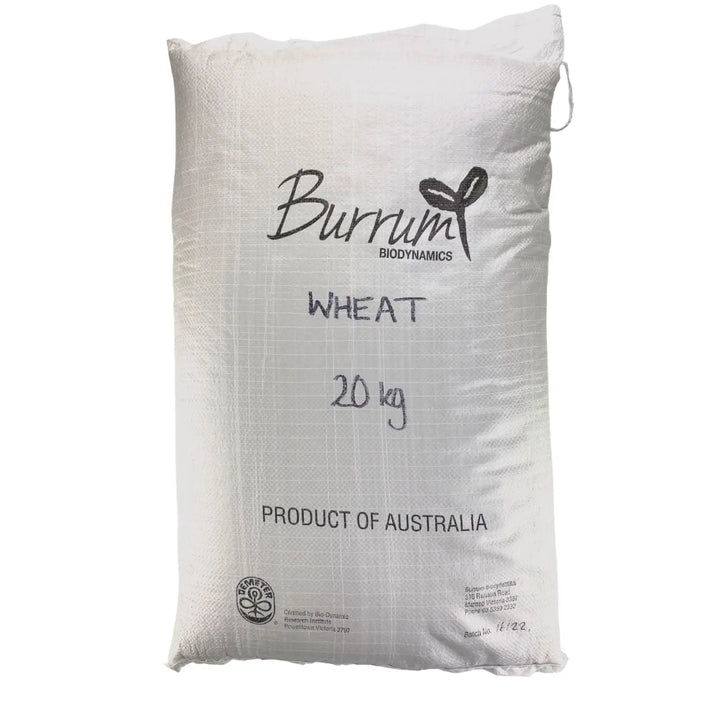Wheat Grain Biodynamic 20kg-Pulse & Grain-Burrum Biodynamics-Sovereign Foods-Organic-Biodynamic-Grain-Home Milling-Australian Grown