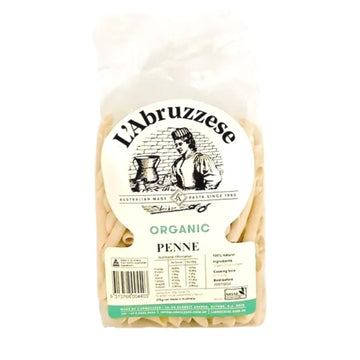 Wheat Penne Organic 300g-Grocery-L'Abruzzese-Sovereign Foods-Australian Made-Australian Ingredients-Australian Pasta-Organic