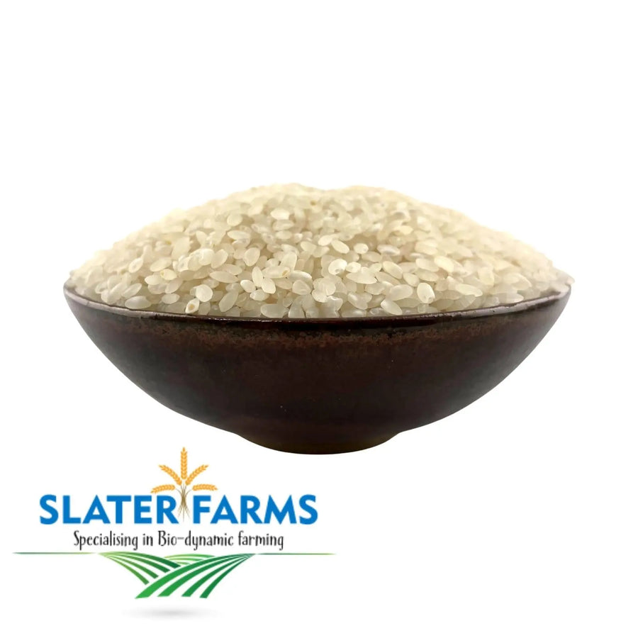White Rice - Medium Grain, Rainfed, Biodynamic 5kg-Pulse & Grain-Slater Farms-Sovereign Foods-Rainfed Rice-Australian Grown Bulk Foods